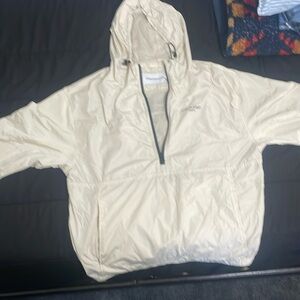 Cream color Calvin Klein Windbreaker (Size medium)